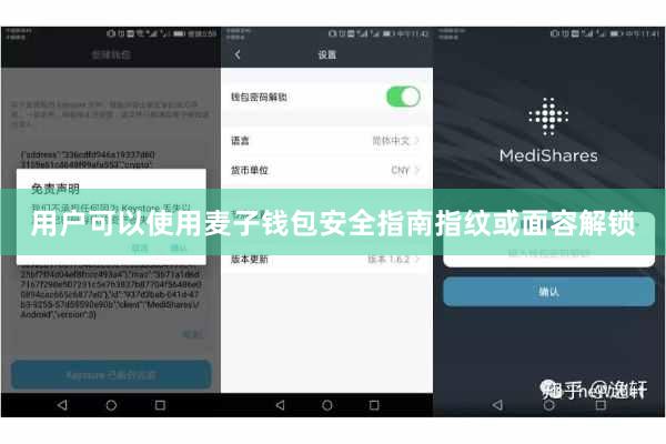 用户可以使用麦子钱包安全指南指纹或面容解锁