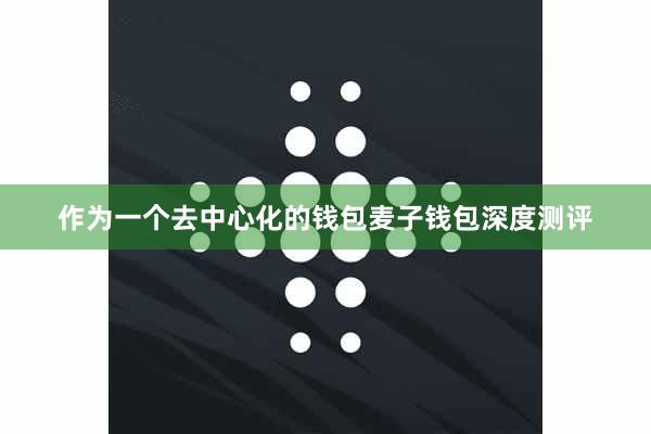 作为一个去中心化的钱包麦子钱包深度测评