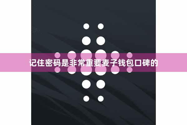 记住密码是非常重要麦子钱包口碑的